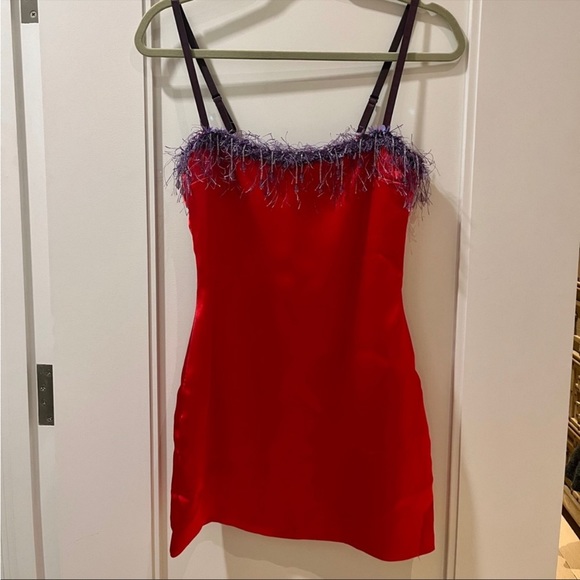 Danielle Guizio cherry red dress - Picture 2 of 3